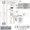 Bristan Hourglass 1 Hole Bath Filler Tap Spares